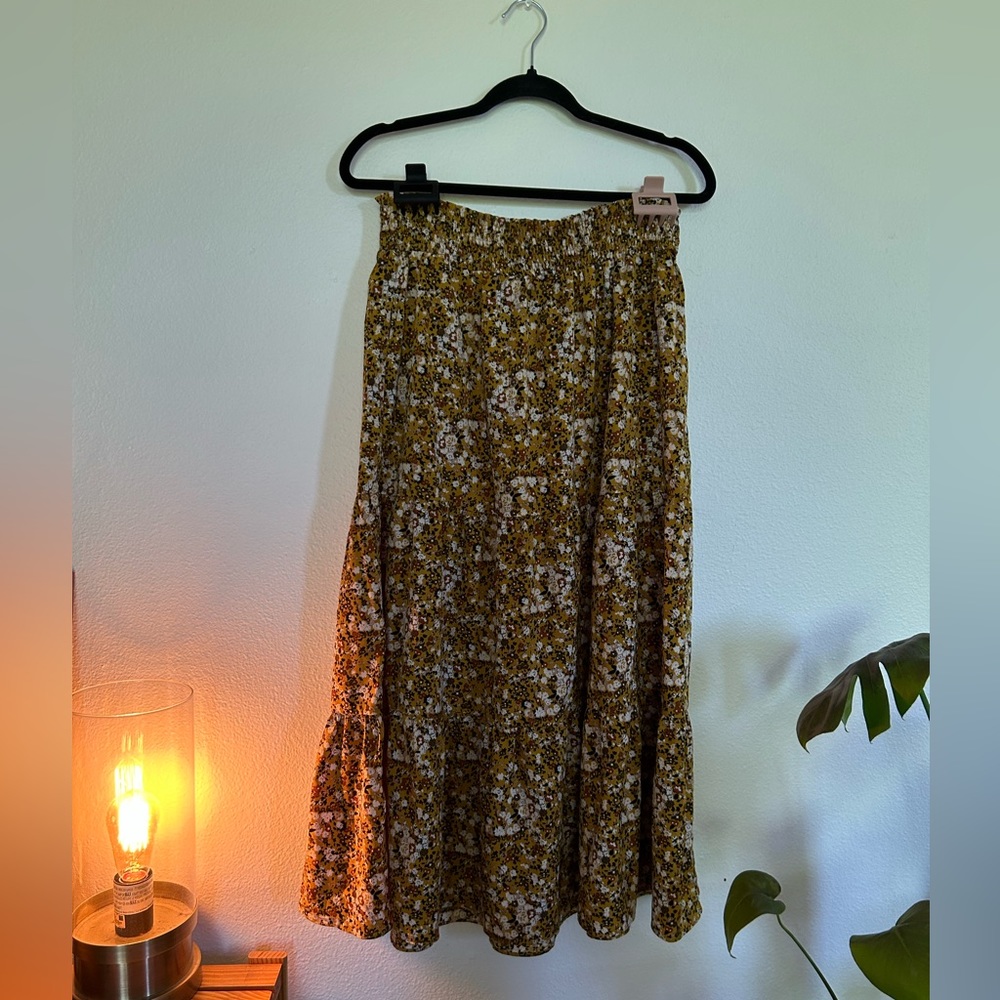 Midi Floral Skirt - love olive co